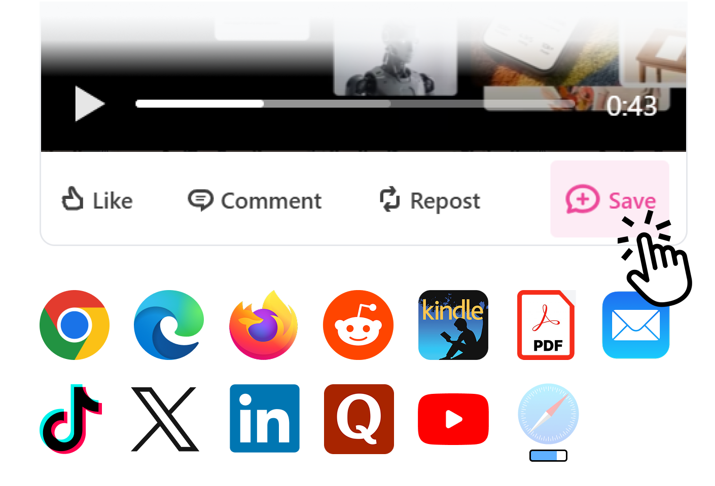 Save any insight on the go